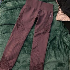 Gymshark Plum Textured Leggings